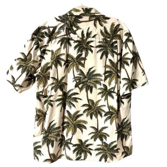 Aloha Republic Hawaiian shirt XL cotton palm tree print pocket short sleeve - Picture 4 of 8